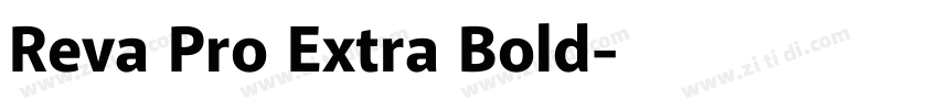 Reva Pro Extra Bold字体转换